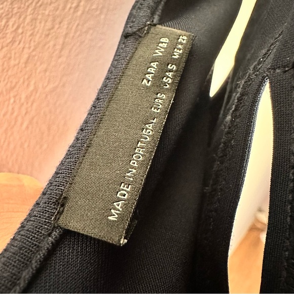 Zara Blue Midi Stretch Bodycon Dress - Picture 6 of 7